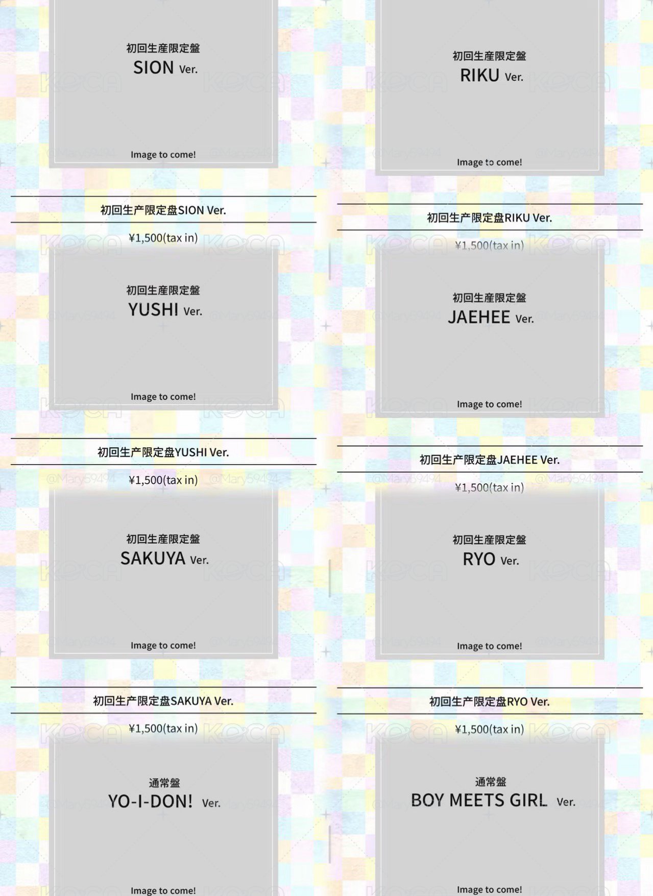NCT WISH 日專 YO-I-DON!/BOY MEETS GIRL