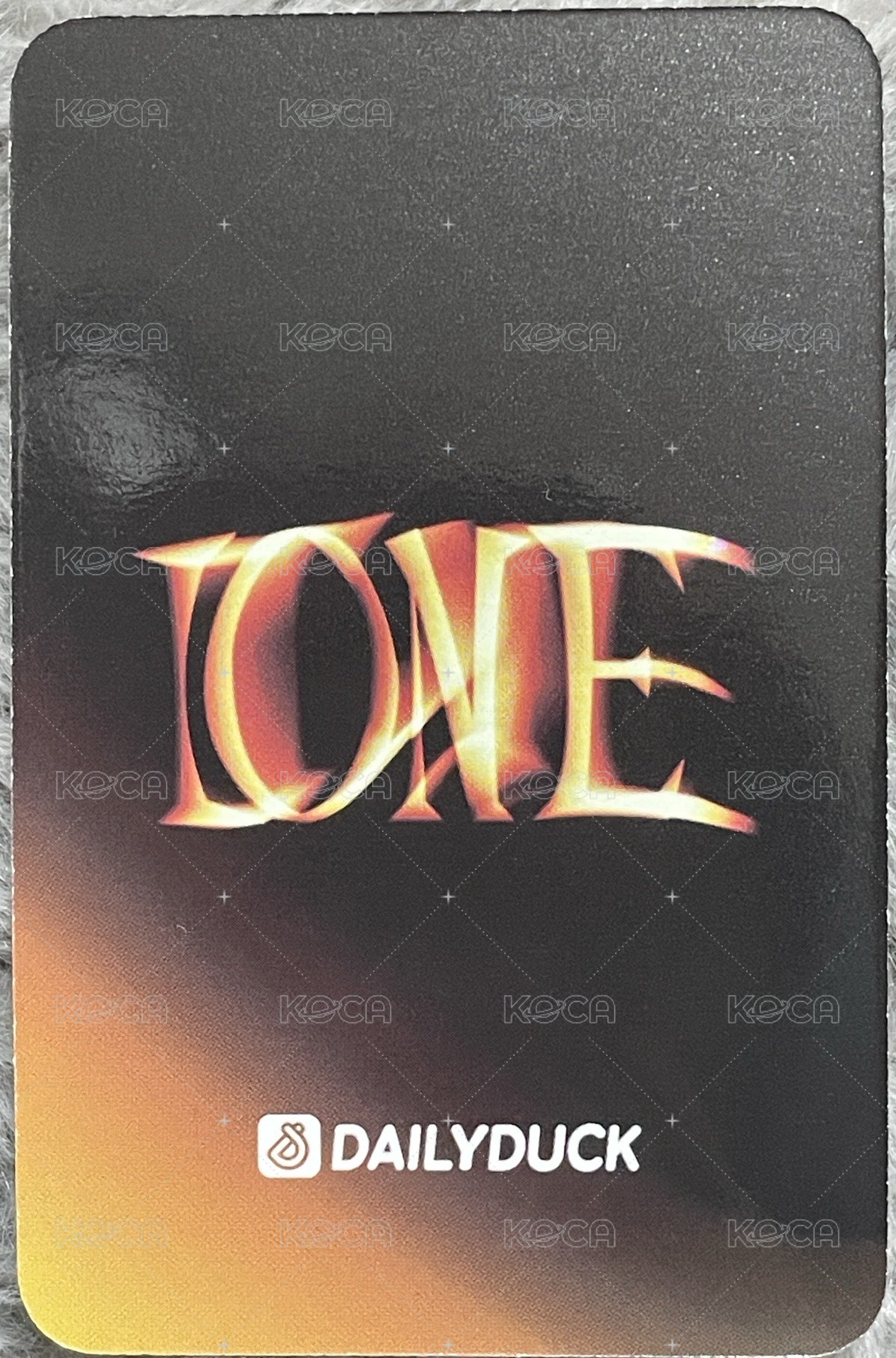 I ONE Dailyduck 線上 特典卡  背面