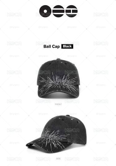 BTS ball cap black 快閃店 棒球帽