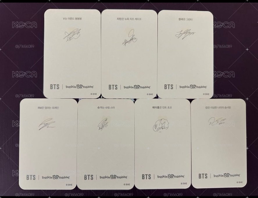 BTS BR 代言卡