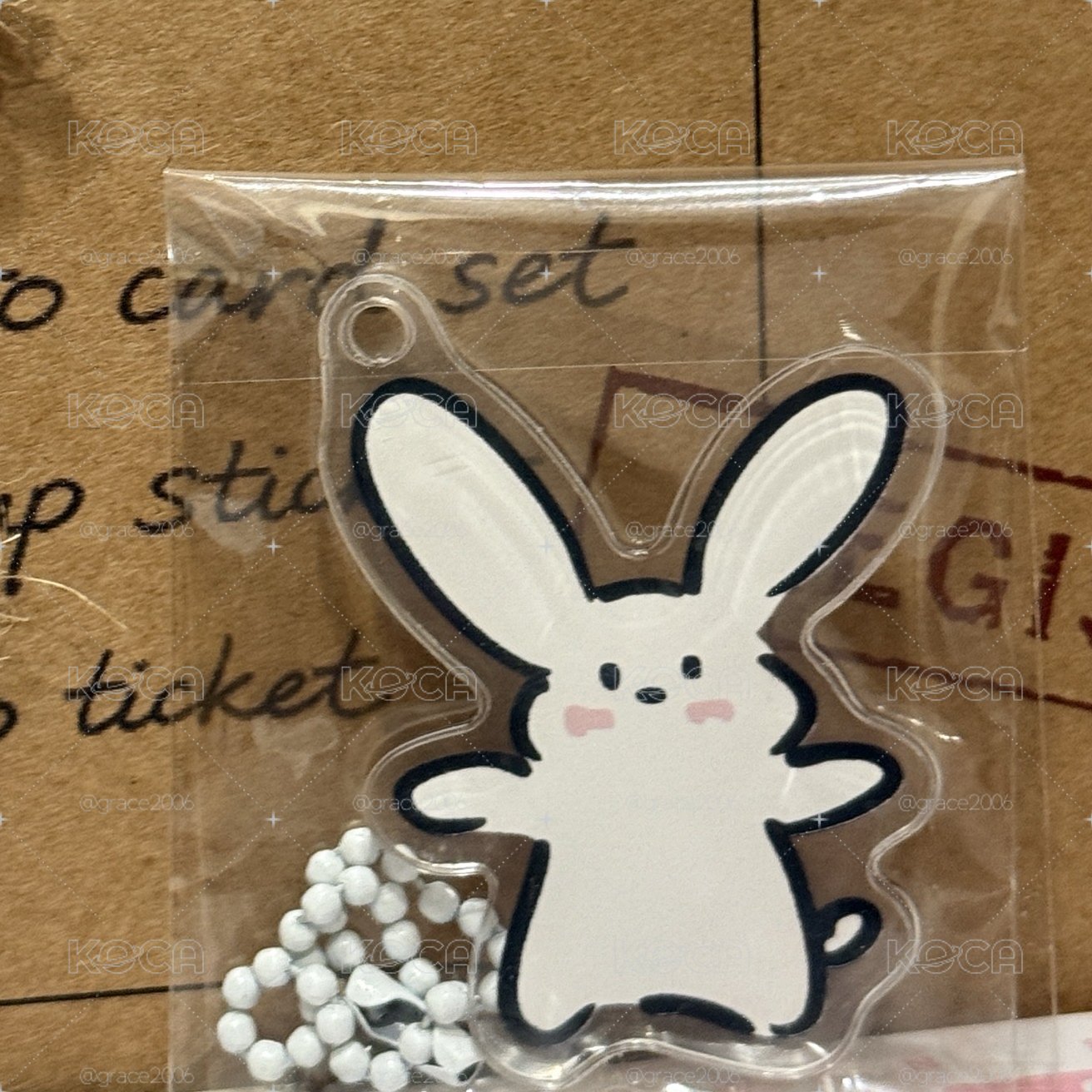 崔立于dmm手繪兔子吊飾