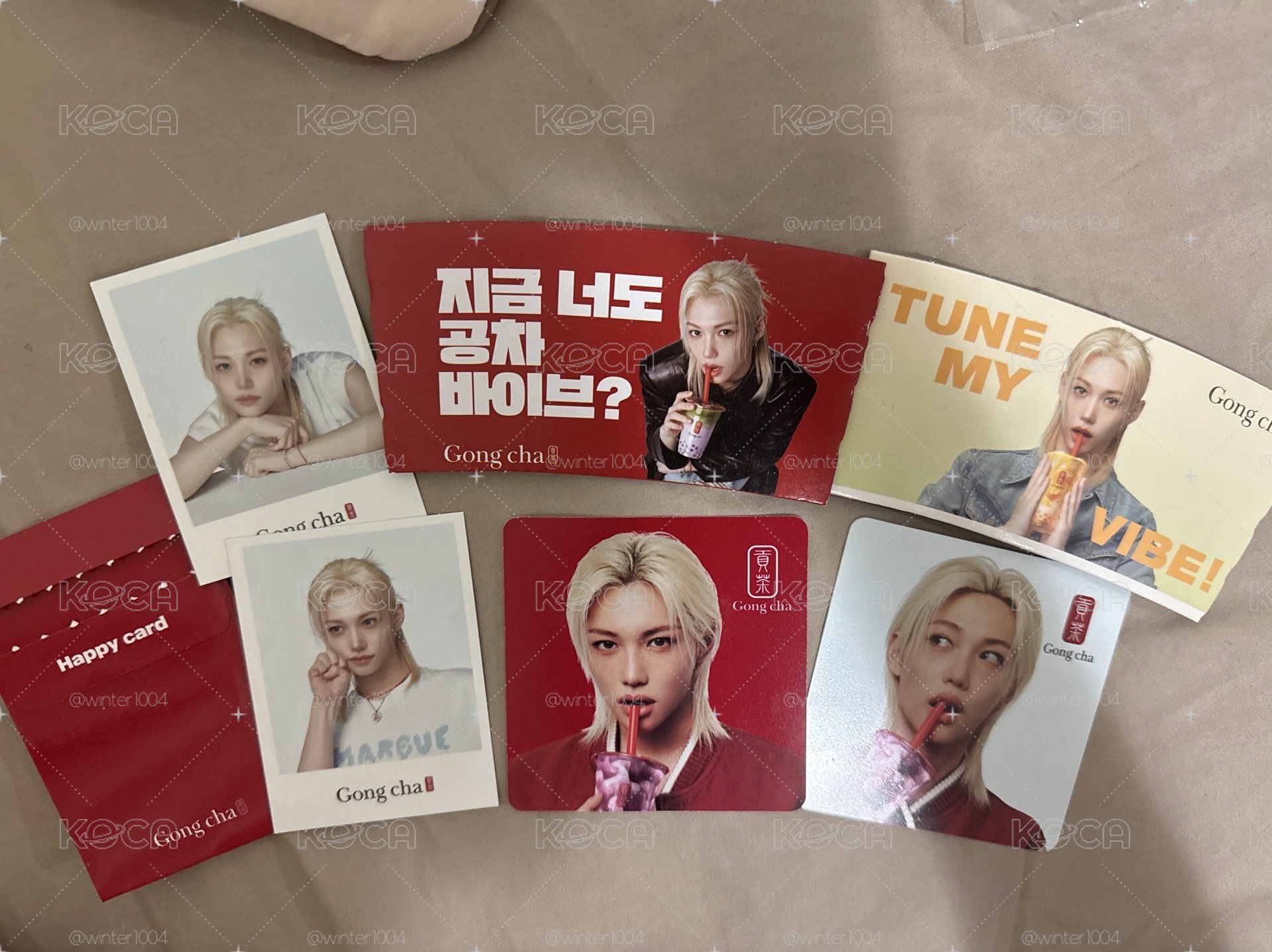 菲貢茶小卡、杯墊杯套