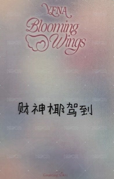 迷四 數星星 深圳線下 簽售卡 羅馬假日 背面