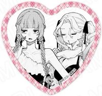 princess cafe 快閃 心型 徽章 