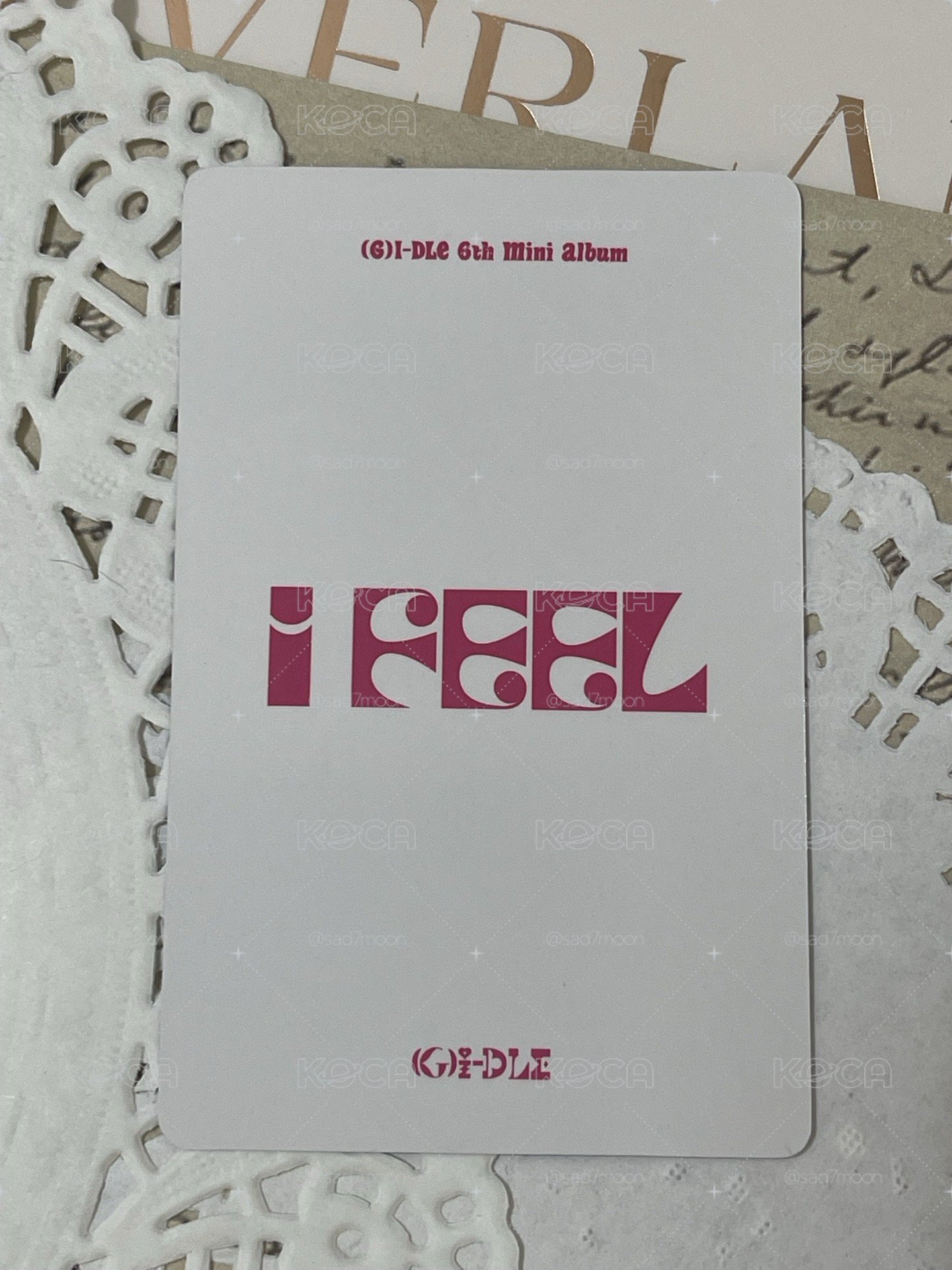  【無包手】I feel yzy 幸運卡  ver.A 娟 自拍娟
