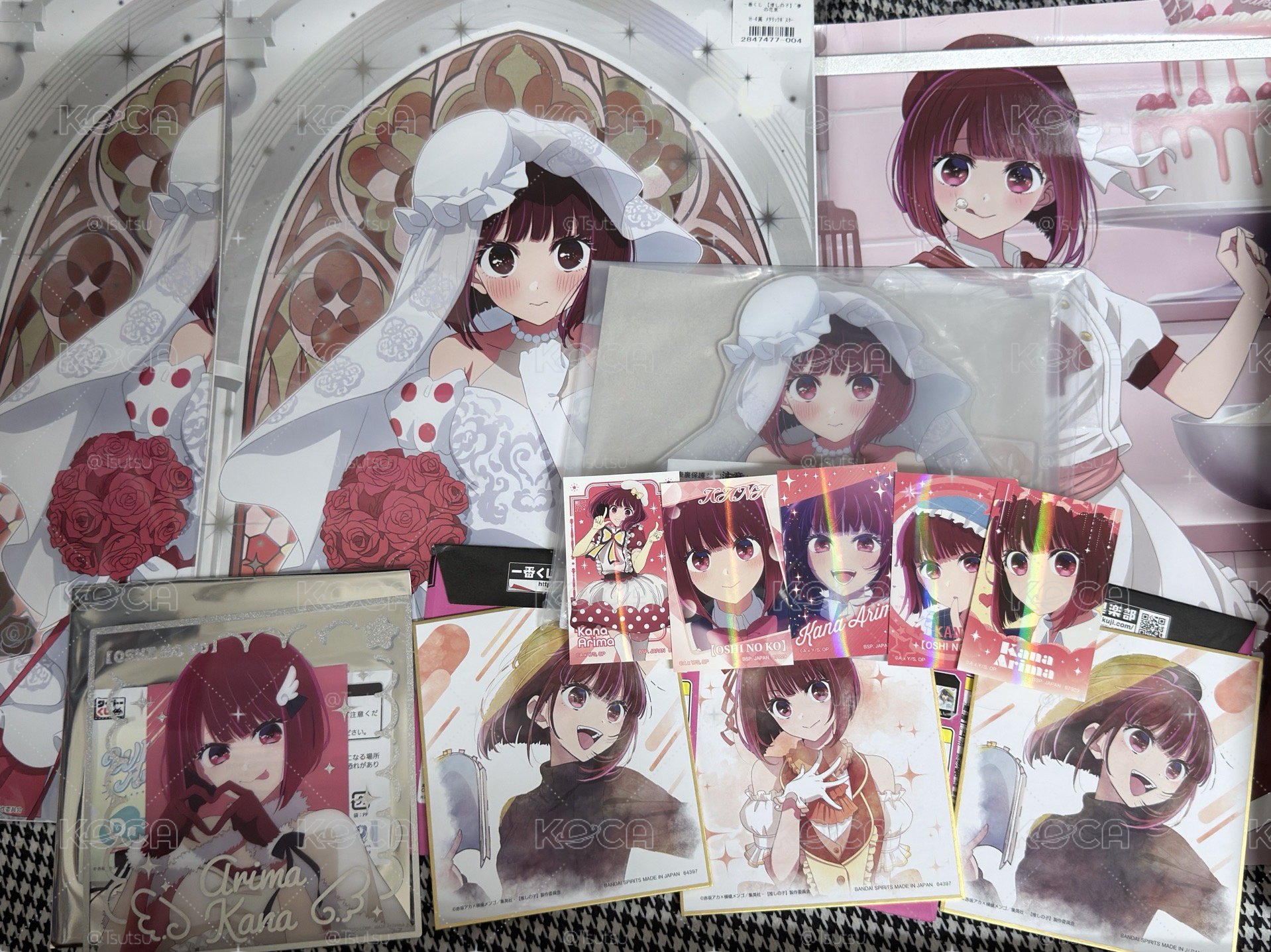 （現貨整圖出 可當日寄出）我推的孩子 有馬佳奈盤 夢之花束 花嫁 一番賞 立牌 海報 色紙