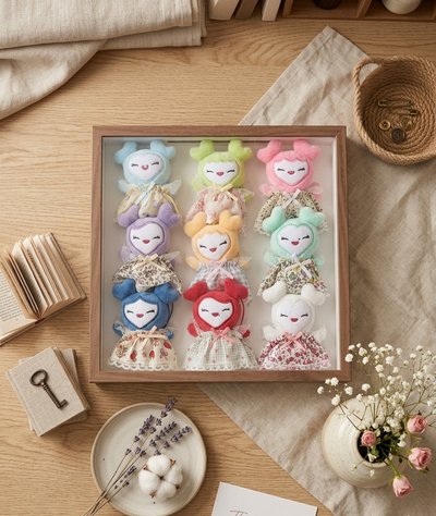 TWICE LOVELYS GIGO 小相框娃套組（九入），含展示箱！
