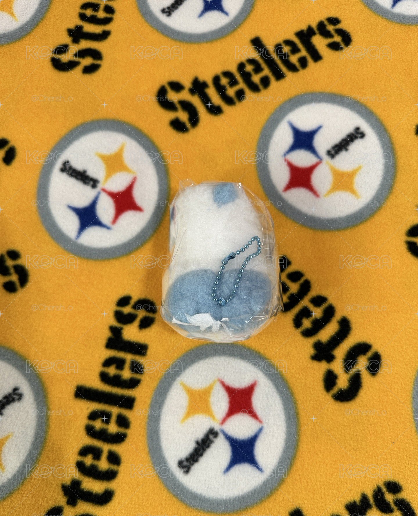 無牌毛絨絨小八 趴姿吊飾