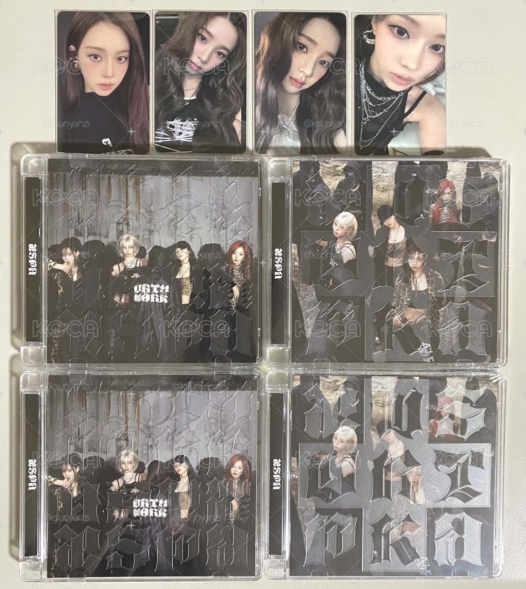 現貨 aespa Dirty Work 幸運卡 EL DMM
