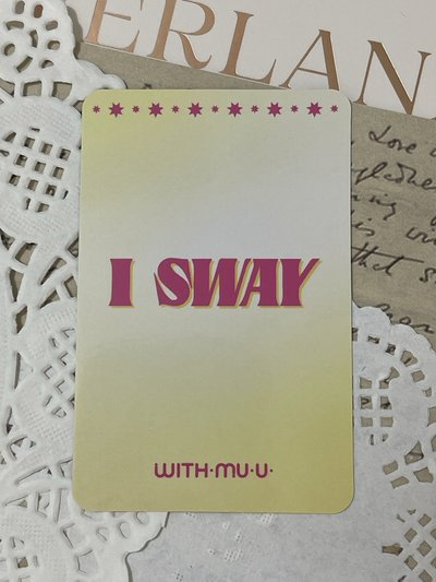  【無包手】I SWAY wm 預售 特典卡 刷