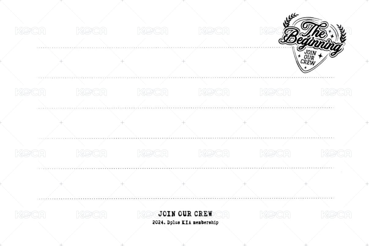 24’DK 明信片 會員禮 背面