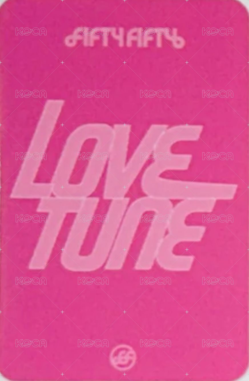 Love Tune Kpopstore 線下 1.0 簽售卡 臉妝 背面