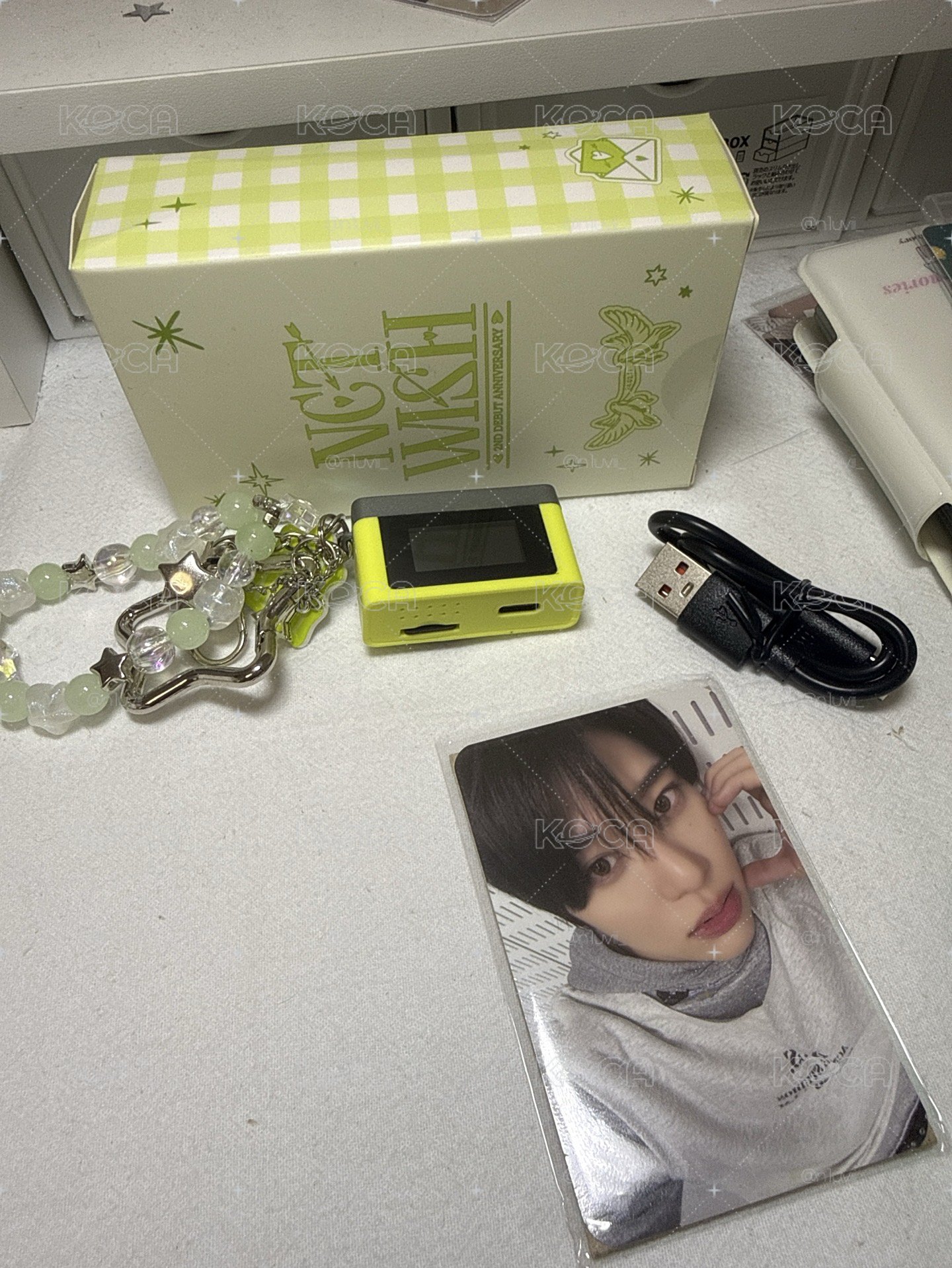 兩週年相機吊飾含小卡