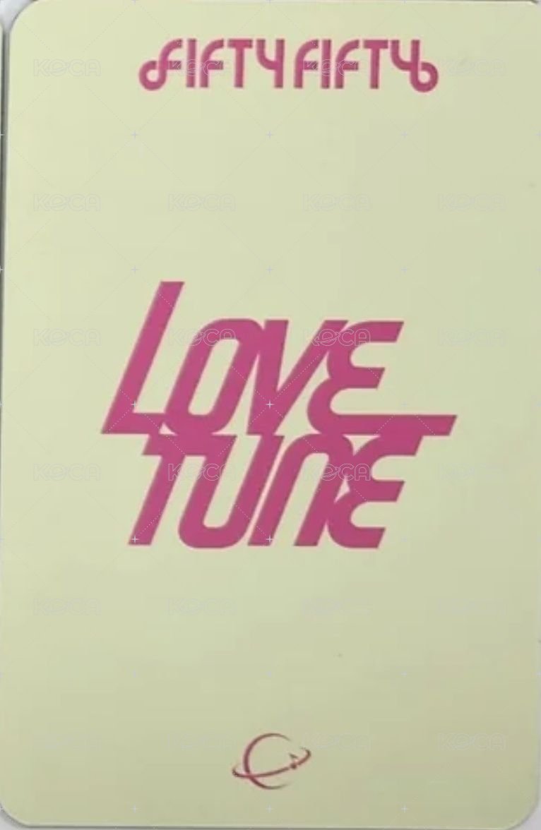 Love Tune Green Universe Music 線上 5.0 簽售卡 眨眼 背面