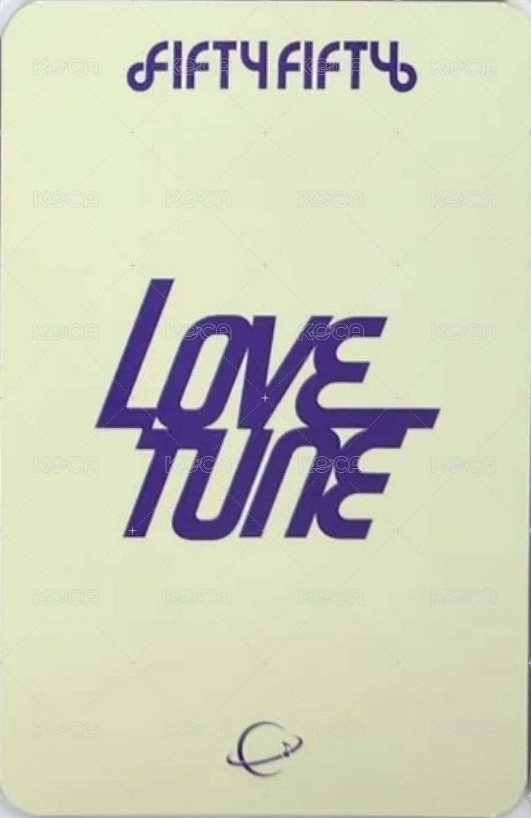 Love Tune Green Universe Music 線下 4.0 簽售卡 大頭照 背面