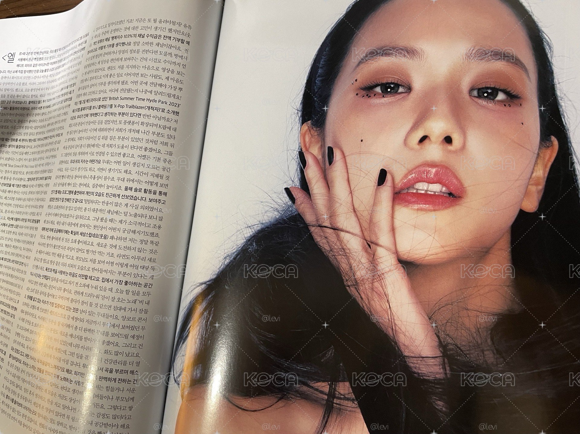 JISOO 絕版雜誌 ELLE KOREA 2023 8月份封面