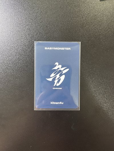 춤 (CHOOM) k4 yg wvs 通用官拍 特典卡 B ver.
