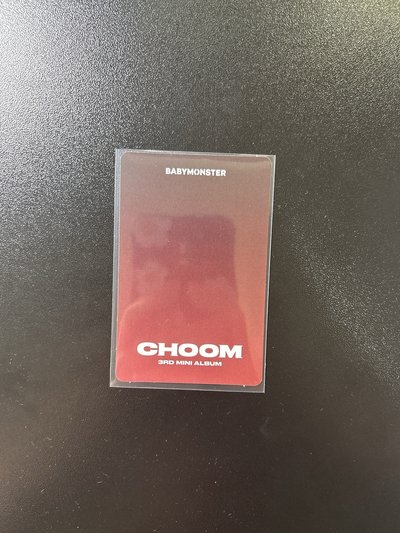 춤 (CHOOM) Crimson Ver. 專輯卡 
