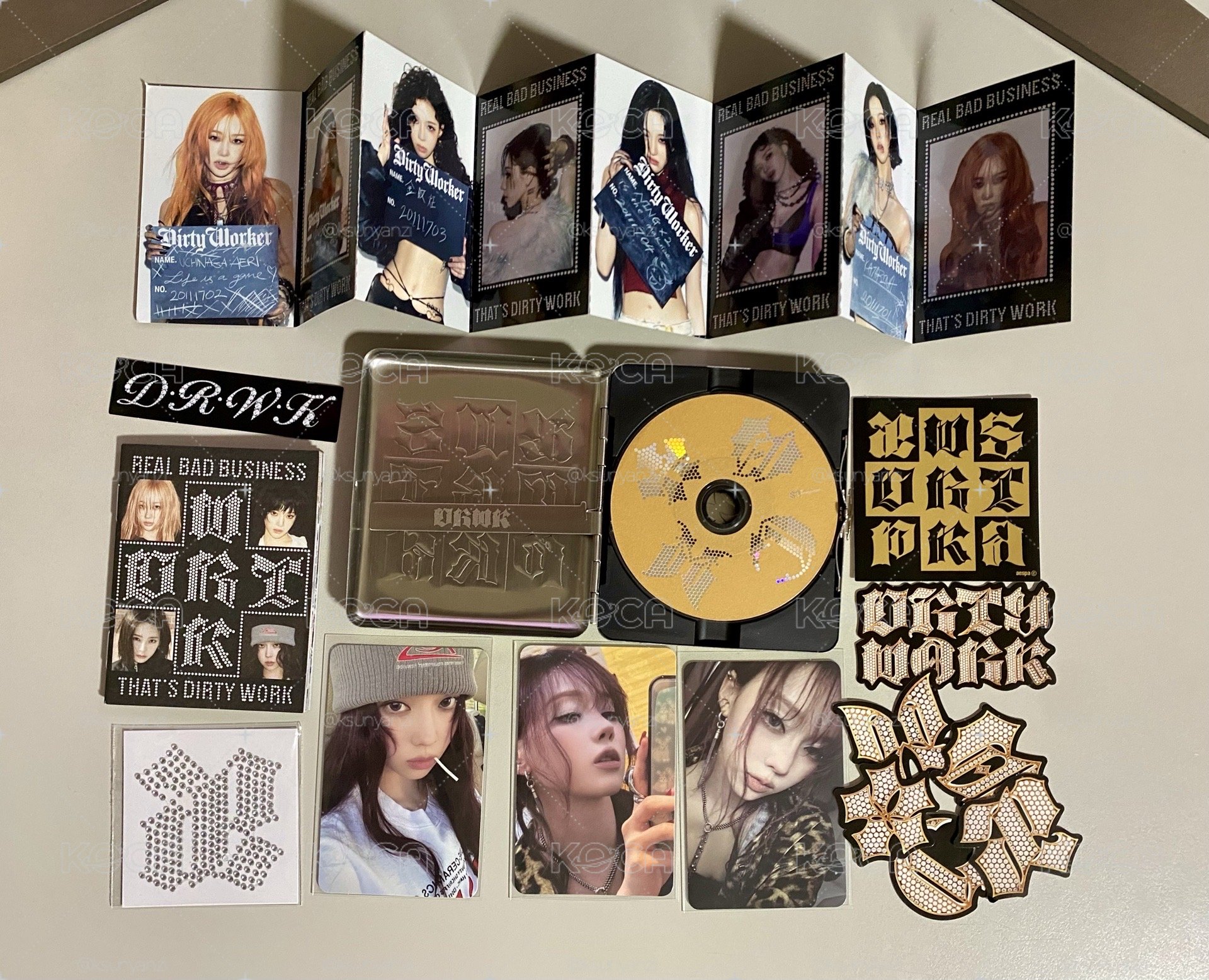 現貨 aespa Dirty Work Target B&N 美版