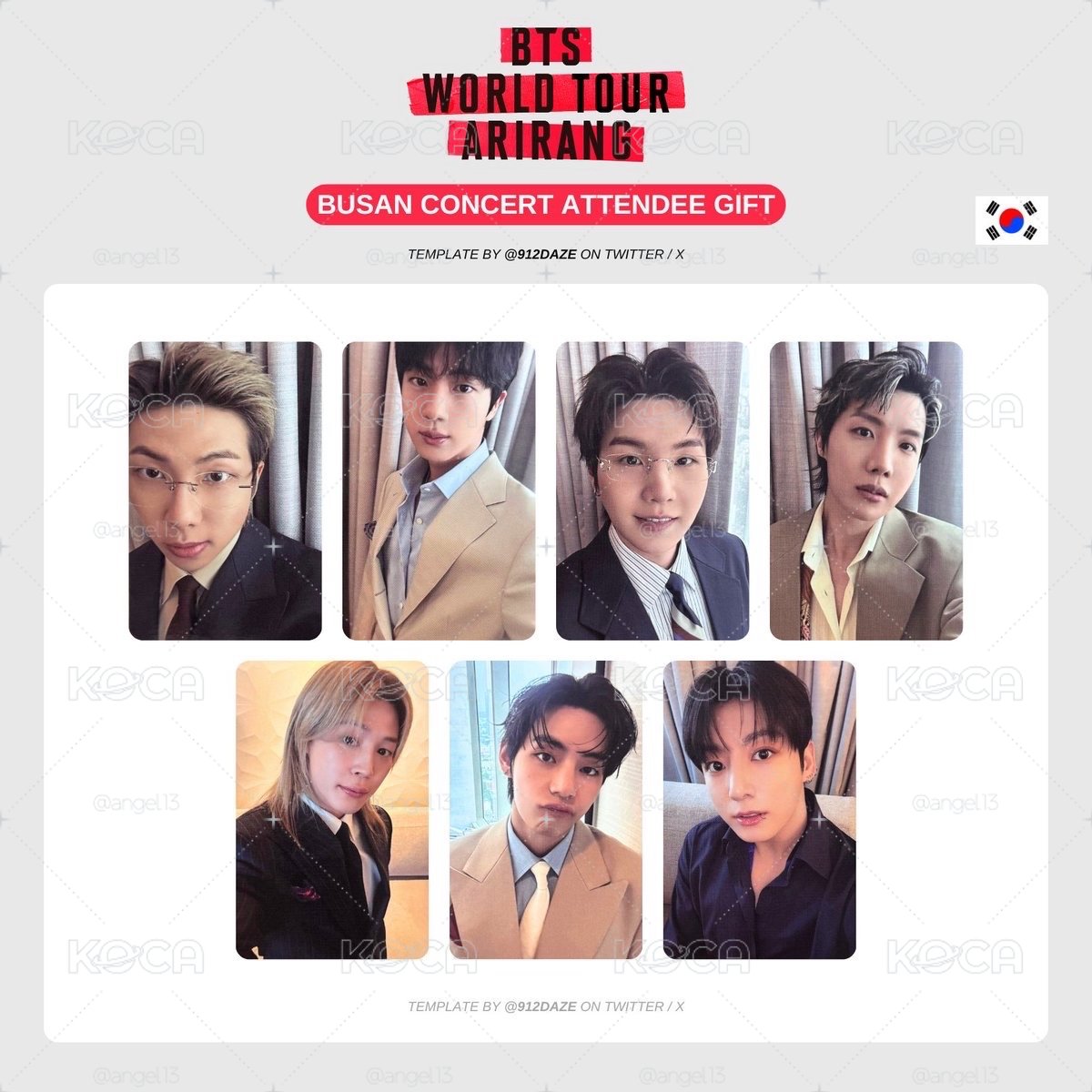 BTS 釜山週年場ZONE卡 一套未拆