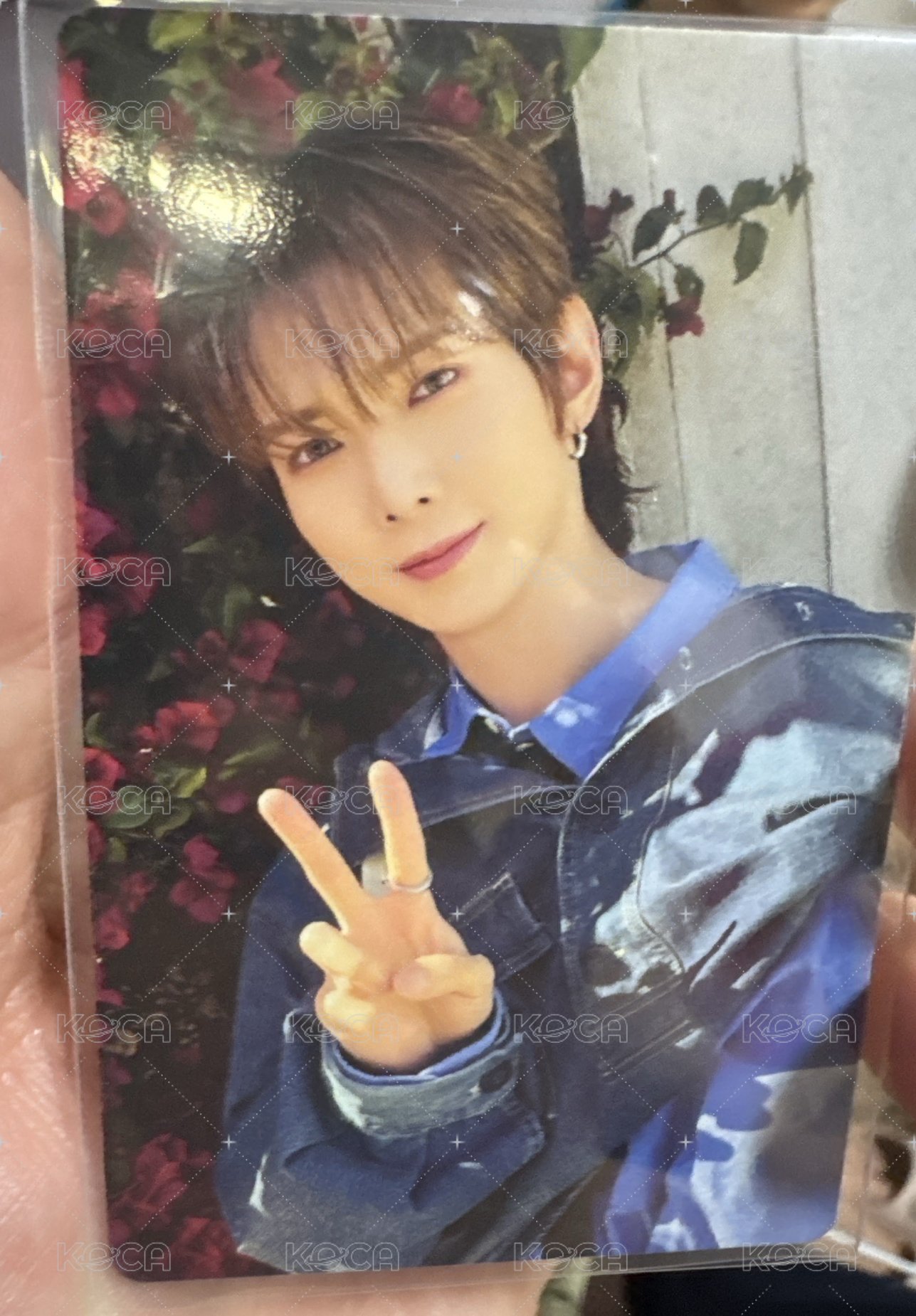 花牆前的少年