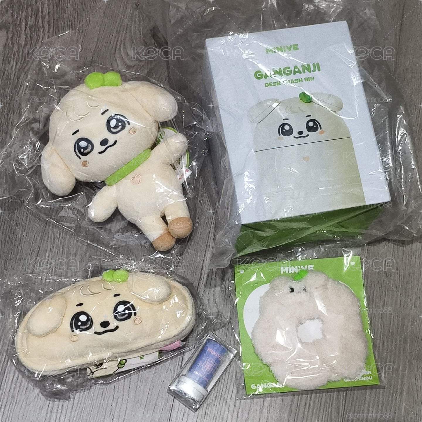 IVE 20cm 髮圈 收納包 垃圾桶 安set