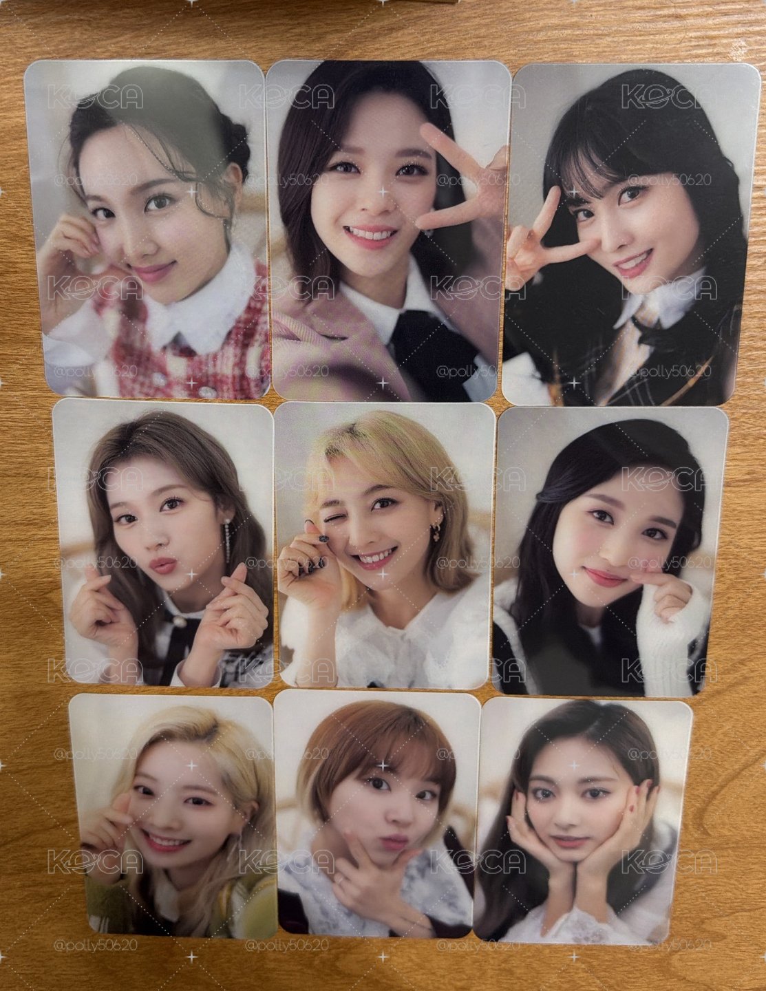 TWICE 2020 D社透卡 一套