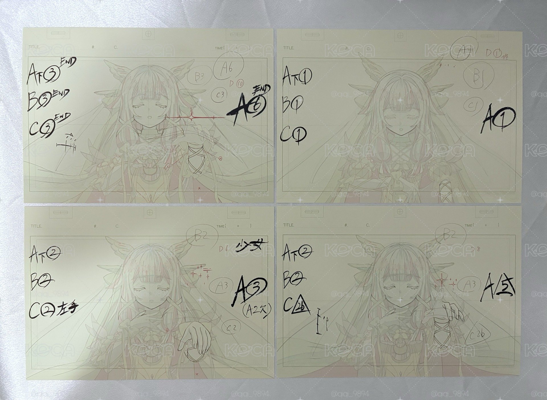 原神 少女哥倫比婭 優先卷四款一組