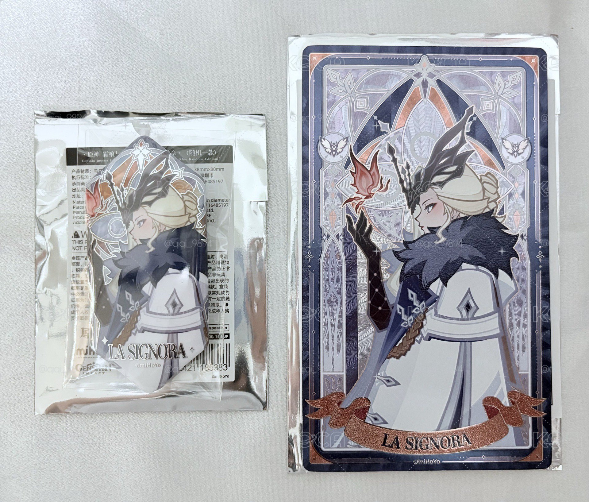原神 霜痕與權焰 女士 徽章、折光牌