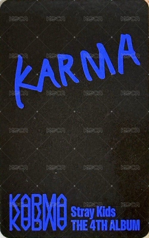 KARMA 專輯卡 Karma ver. 背面
