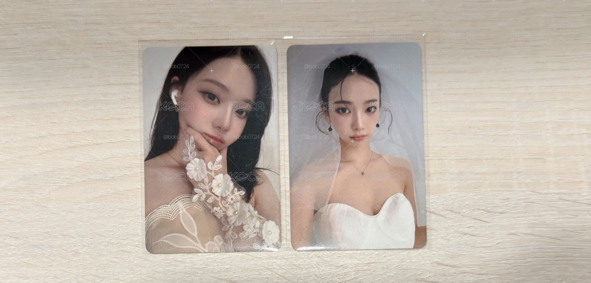 aespa winter karina 兩人婚紗小卡