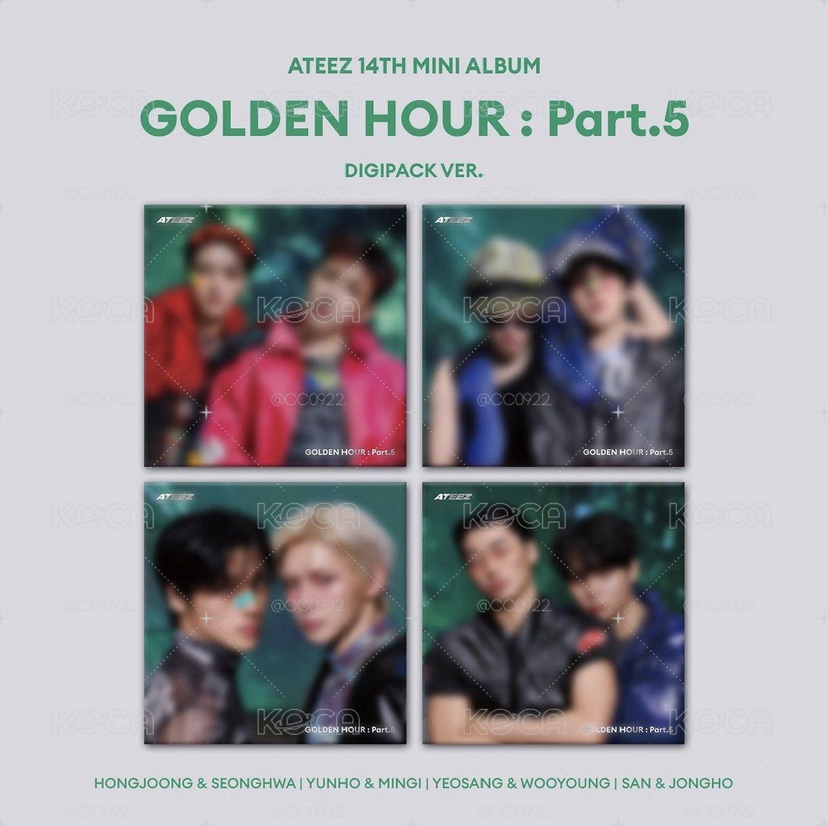 ATEEZ GH5 個人雙人單封（無特典）