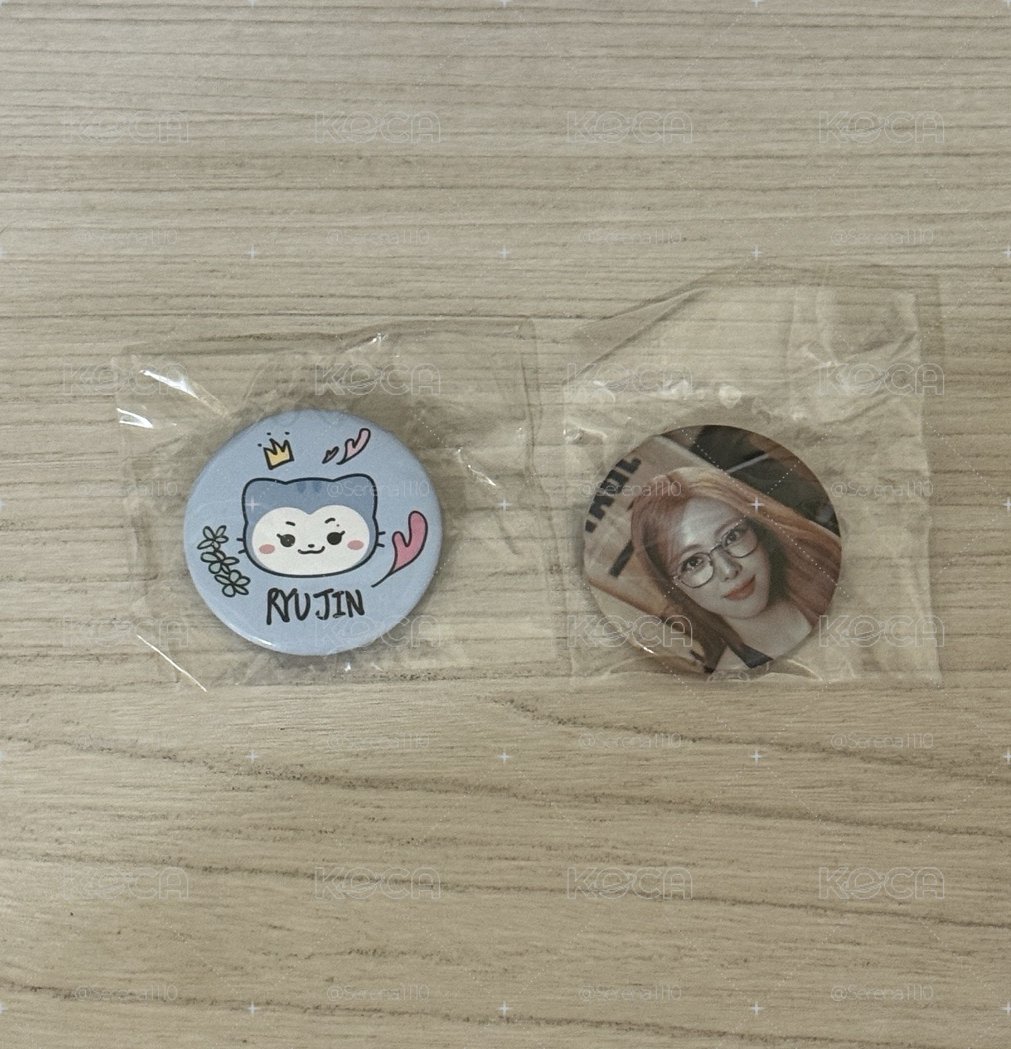 25飯咪隨機徽章 RyuJJi & 有娜人像 兩個不拆