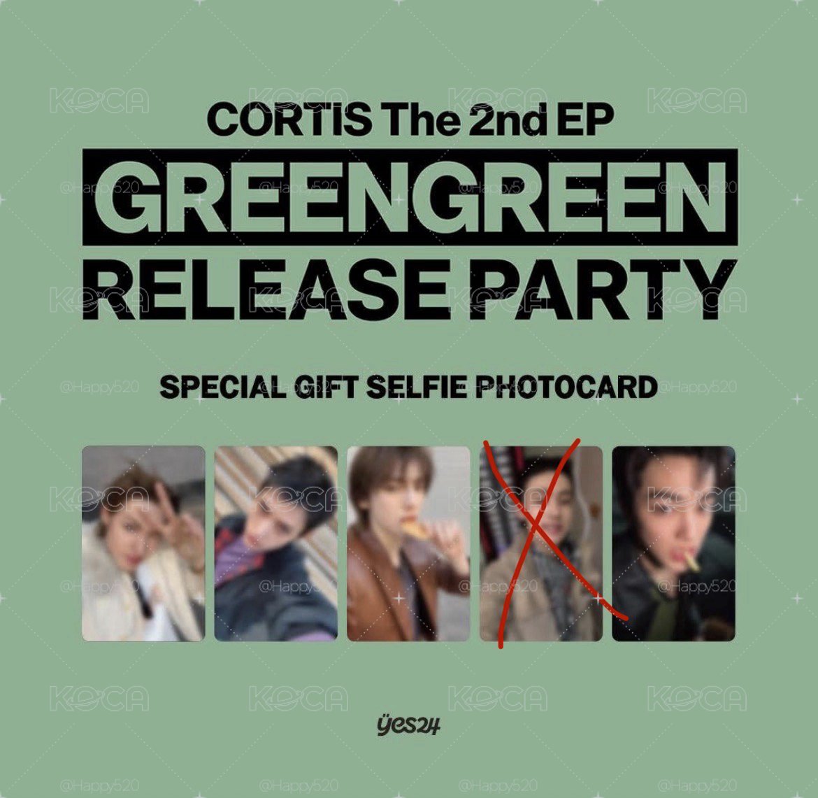 Cortis Yes24無玹共四張