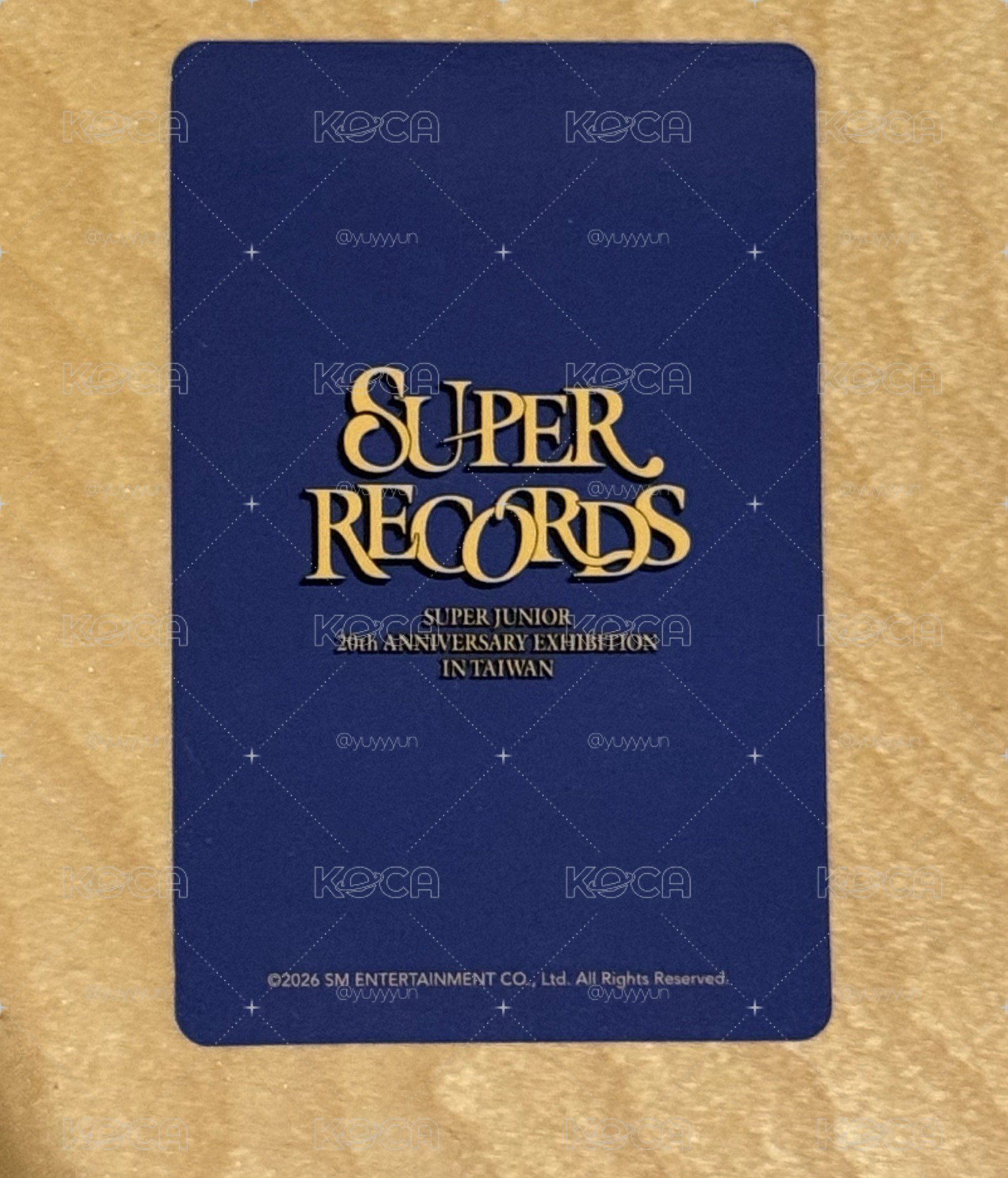 Super records 台灣場卡包 始源
