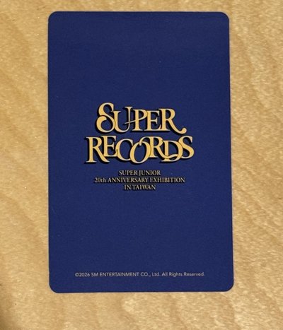 Super records 台灣場卡包 始源