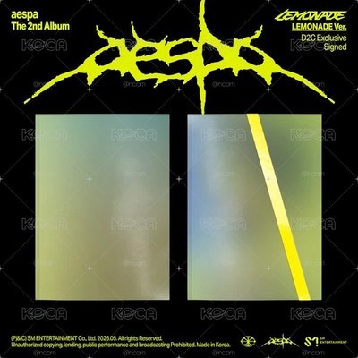 aespa - Lemonade 美網簽名專輯 (官方已出貨）