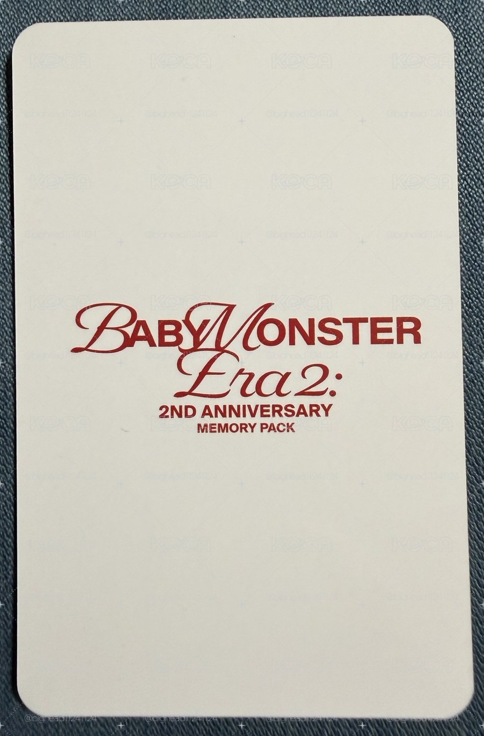 BABYMONSTER 二週年回憶紀念寫真 k4 幸運卡 賢