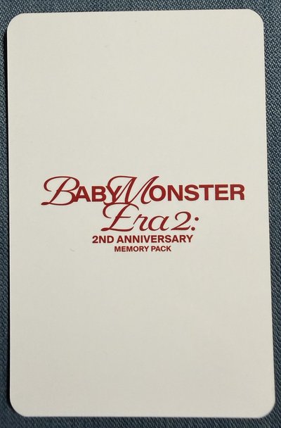 BABYMONSTER 二週年回憶紀念寫真 k4 幸運卡 賢
