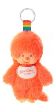  Monchhichi Colorful Fantasy盲盒 橙 吊娃 