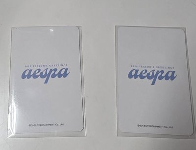 2023年曆 aespa sm特典卡 吉