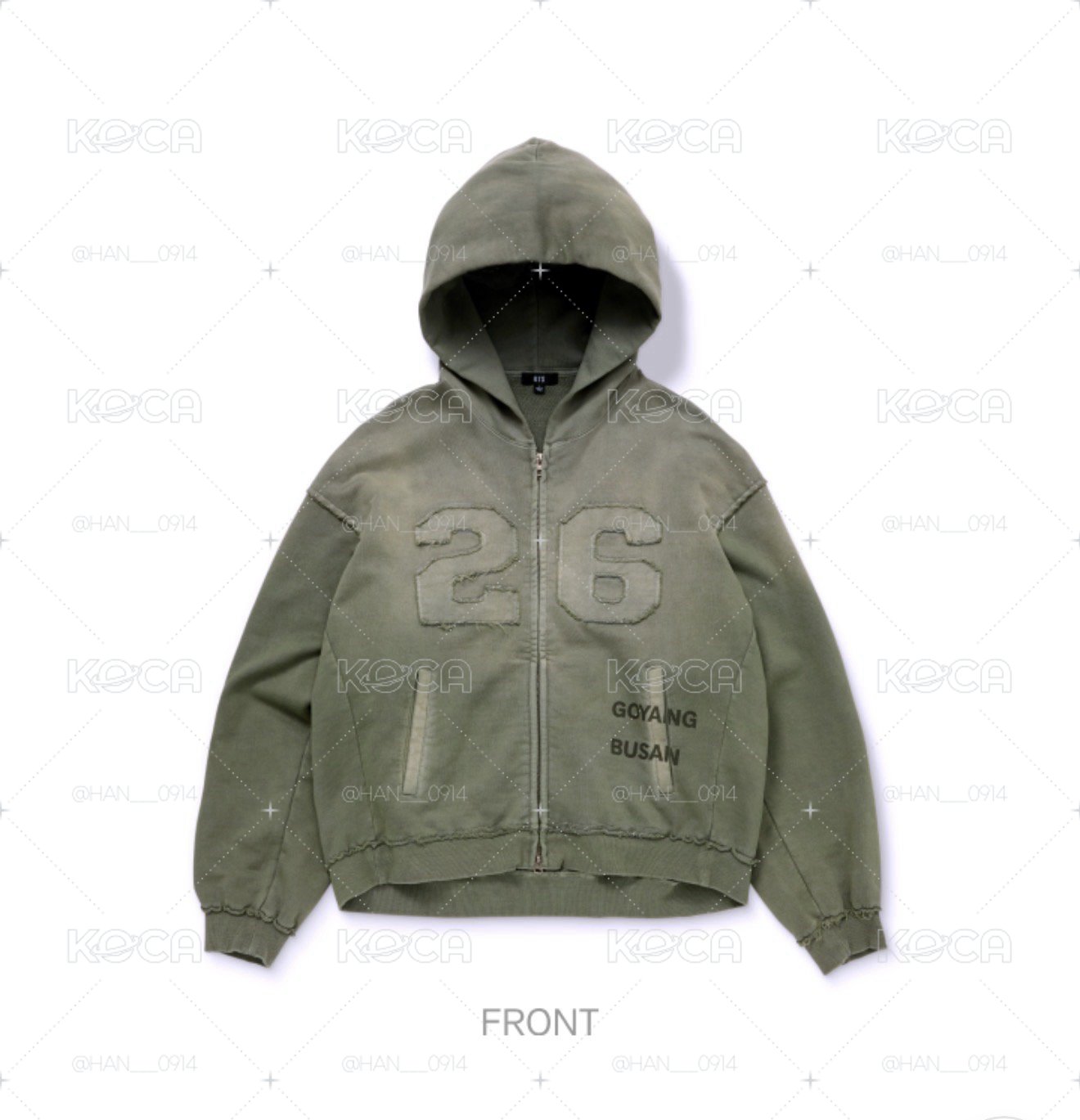 BTS世巡 軍綠外套（一販購入