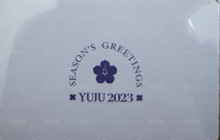 年曆卡 YUJU 2023 season greetings  背面