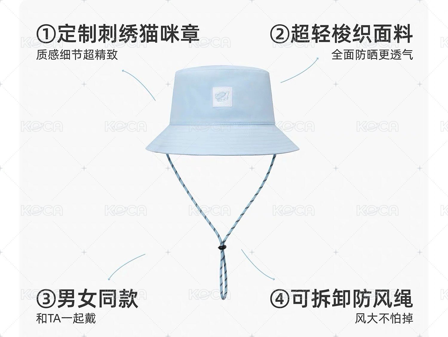漁夫帽 - 貓的藍