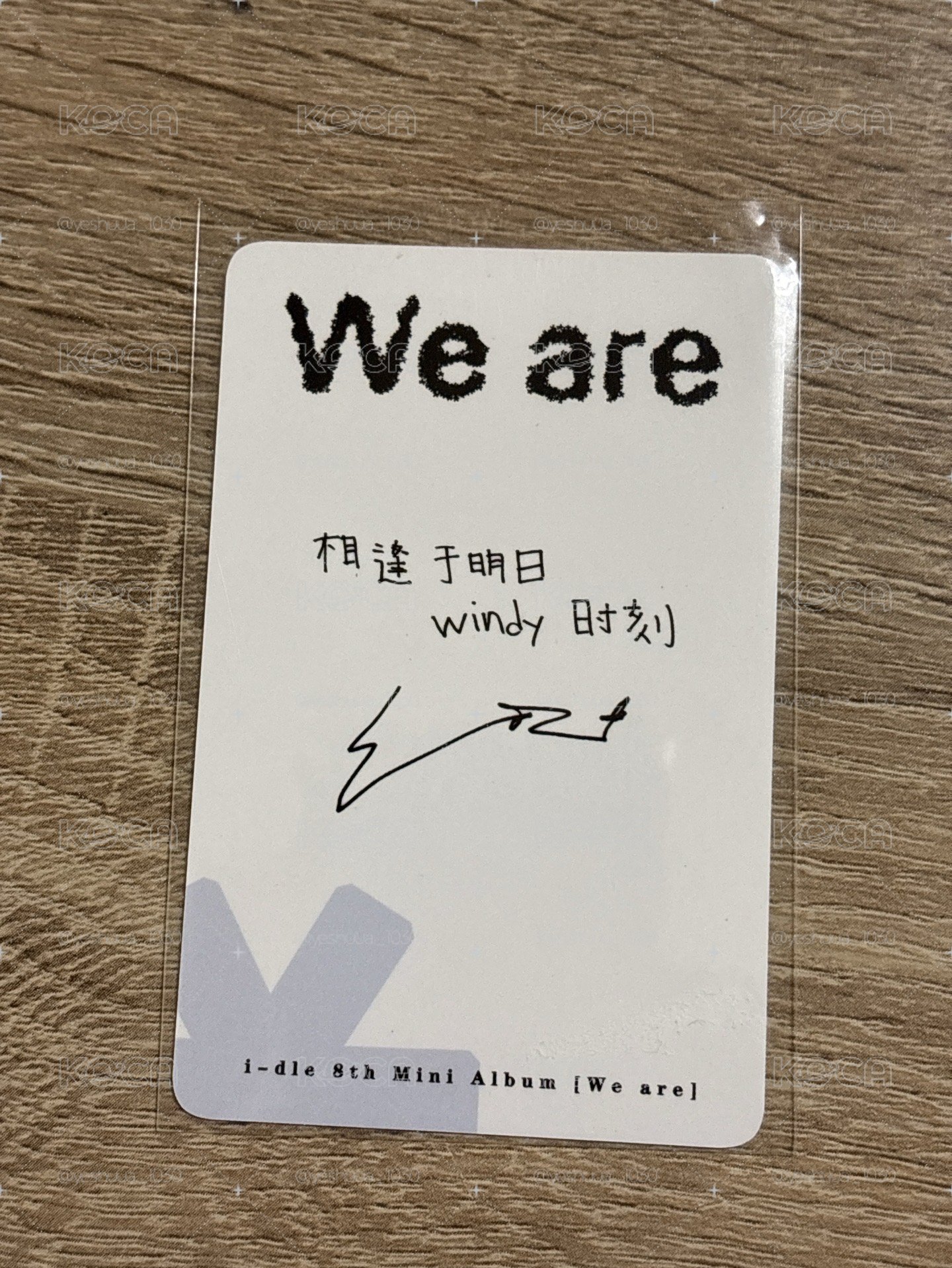 We are 泡泡摩奇 北京線下2.0 簽售卡 B ver