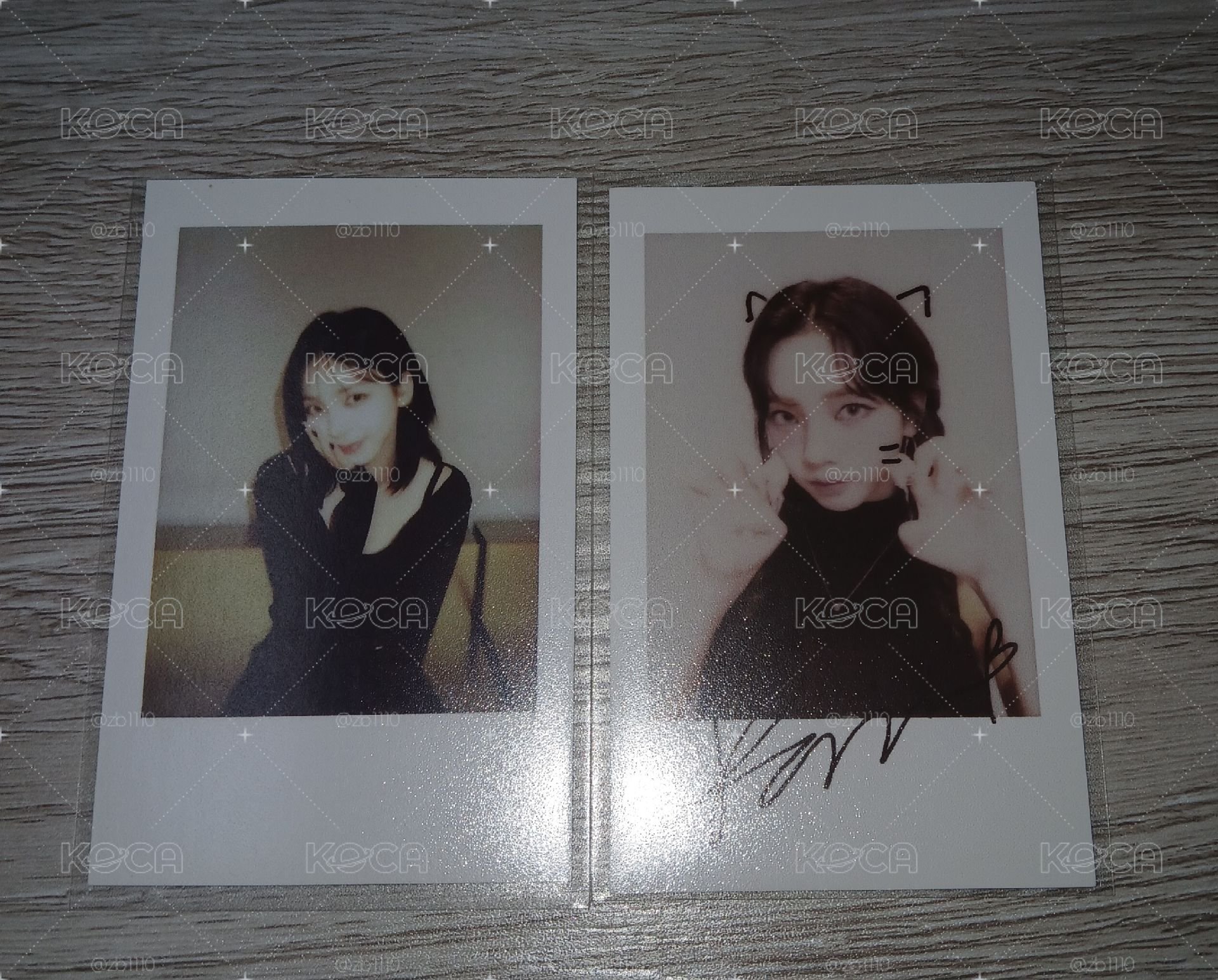 karina兩張拍立得