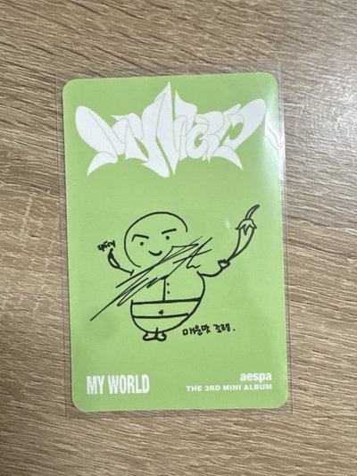MY WORLD 專輯卡 poster專卡 p版冬