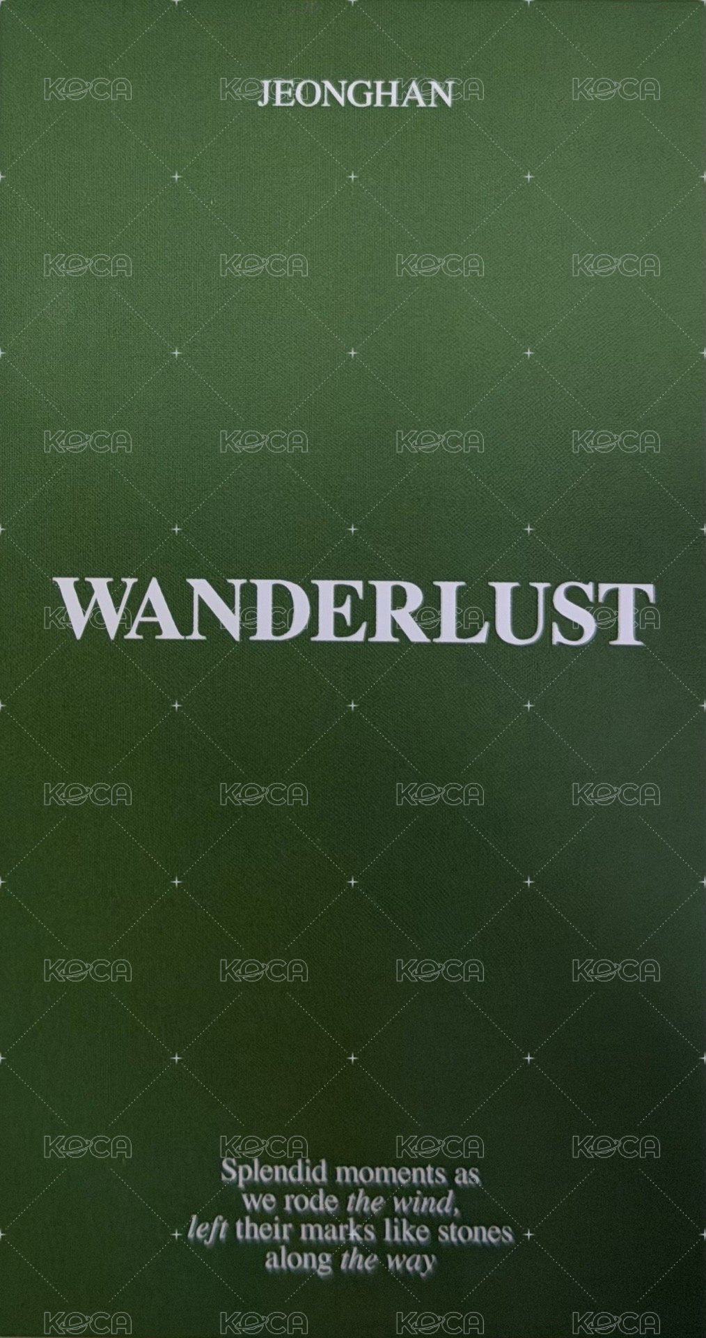 WANDERLUST mp 特典卡  背面