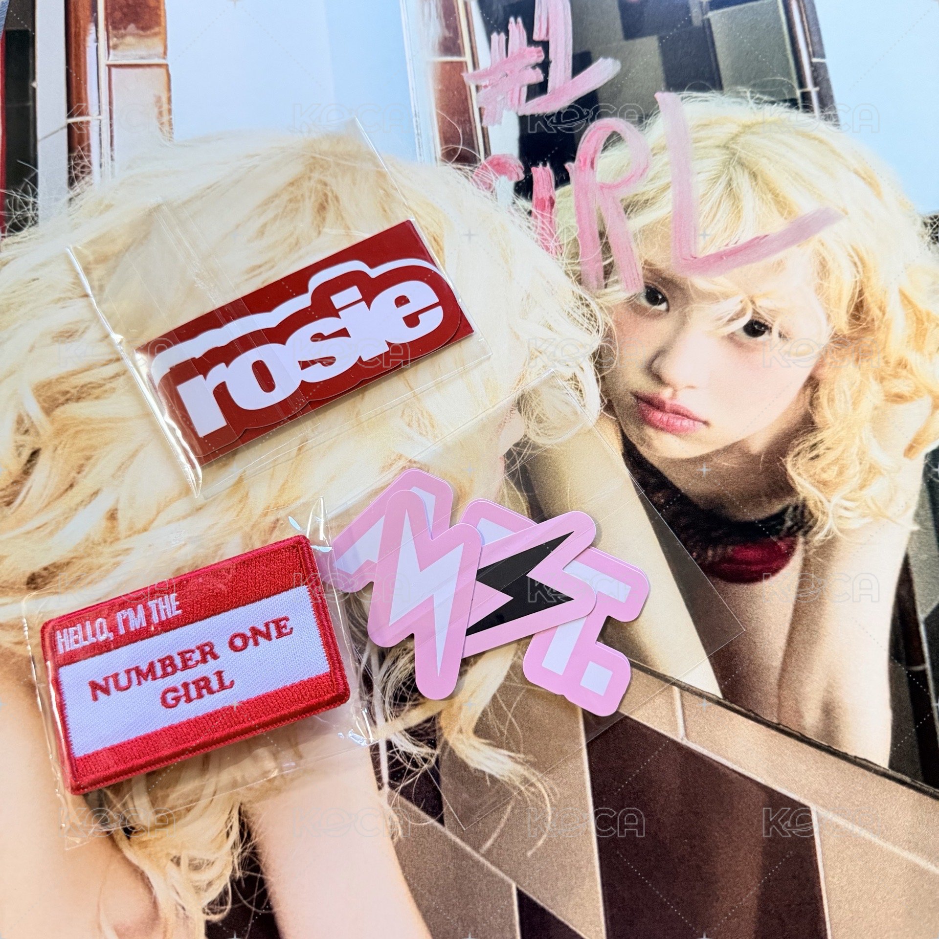 rosie快閃扭蛋禮布章方型NOG➕隨機貼紙