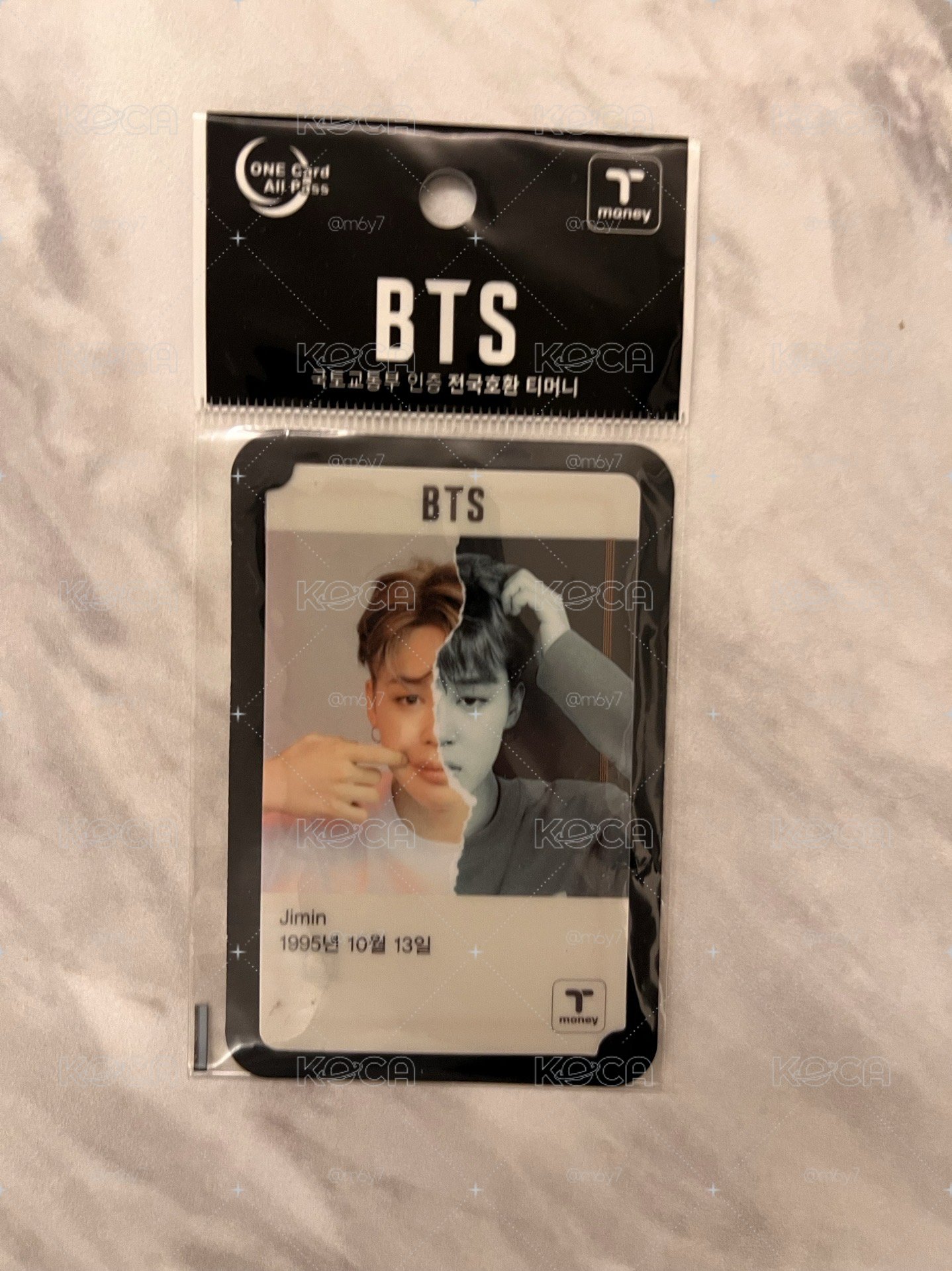 BTS Jimin tmoney 交通卡